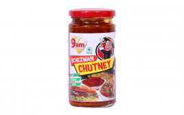 9am Schezwan Chutney   Glass Jar  250 grams